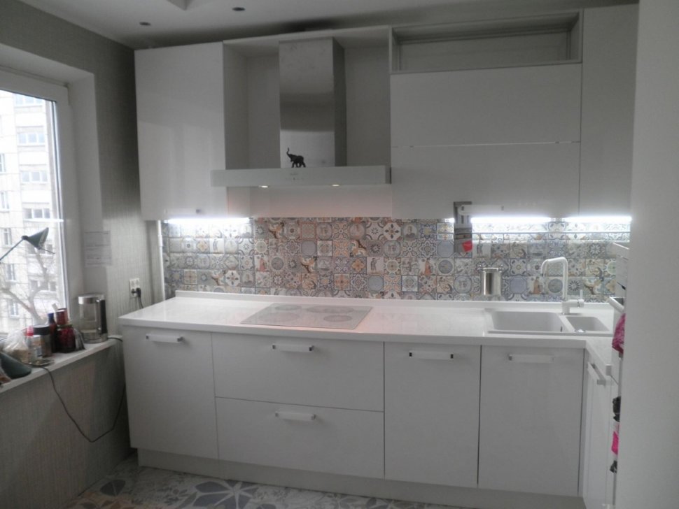 Классическая американская пластик кухня Germes, ДСП 1м Вариант 489