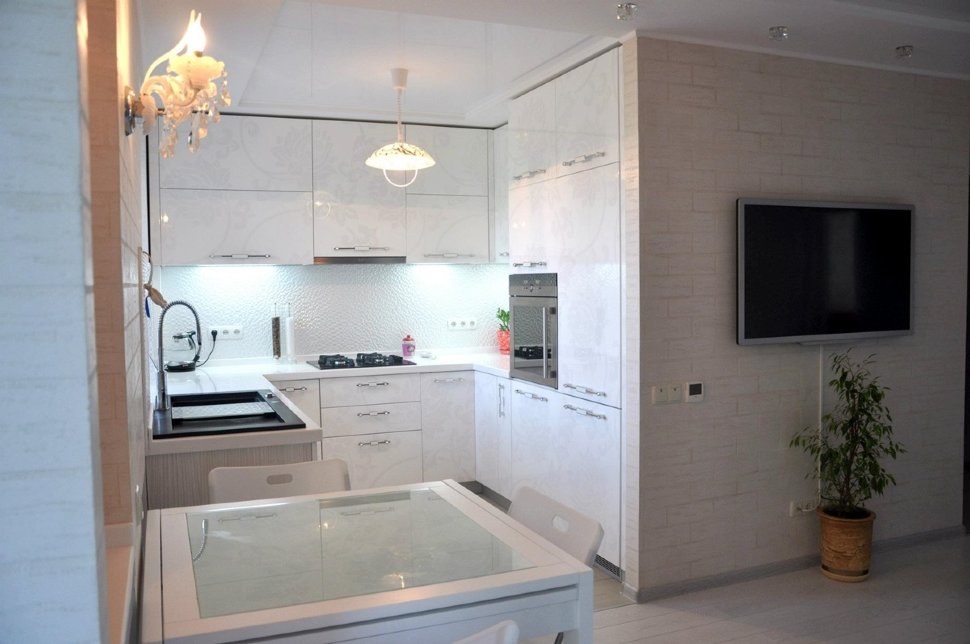 Кантри европейская пластиковая кухня Germes, ДСП 1м Вариант 444