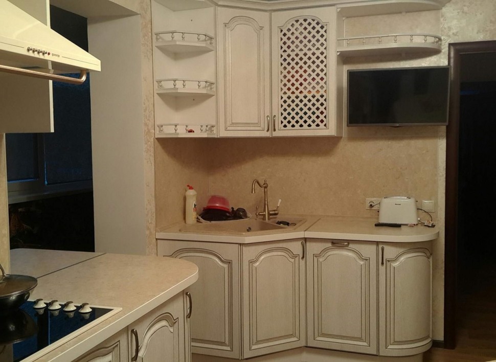 Классическая восточная кухня стекло Deluxe, ДСП 1м Вариант 2152