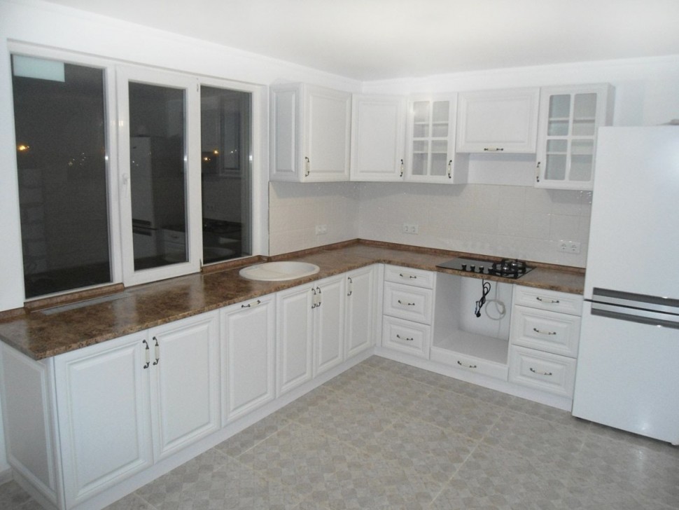 Барокко немецкая деревянная кухня ДСП 1м 