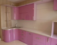 Кантри американская пластиковая кухня Deluxe, ДСП 1м Вариант 1539