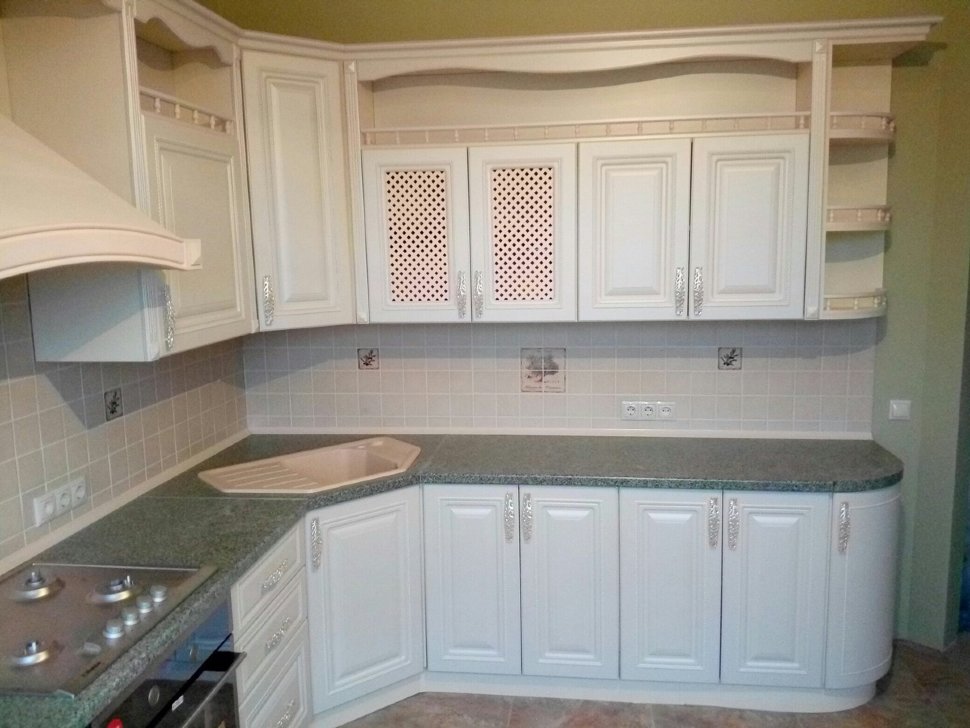 Класcика итальянская рамочный мдф кухня Germes, ДСП 1м Вариант 737