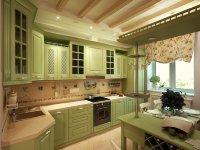 Лофт американская фрезерованный мдф кухня Germes, ДСП 1м Вариант 759