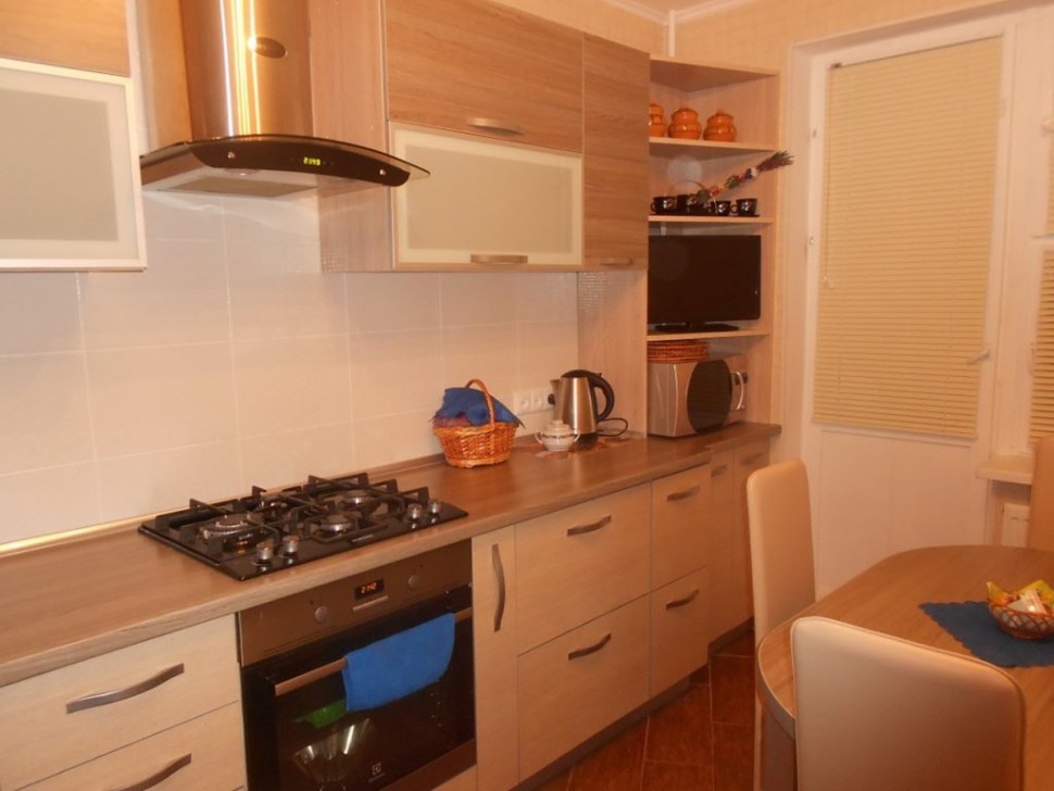 Лофт американская пластиковая кухня Deluxe, ДСП 1м Вариант 1628