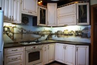 Рококо немецкая рамочный мдф кухня Germes, ДСП 1м Вариант 857
