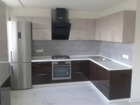 Хай-тек американская пластиковая кухня Germes, ДСП 1м Вариант 672