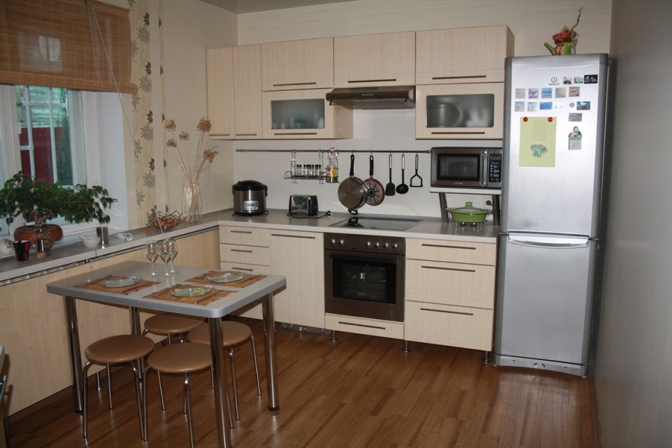 Классическая европейская пластик кухня Deluxe, ДСП 1м Вариант 1601