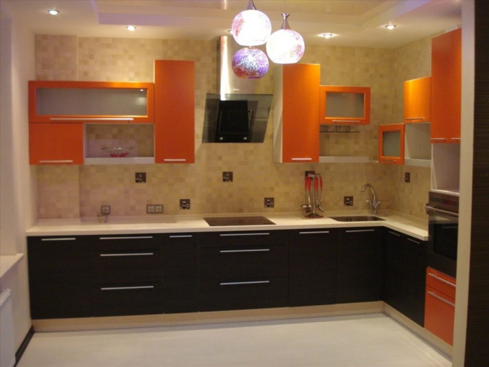 Класcика немецкая пластик кухня Deluxe, ДСП 1м Вариант 1583