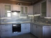 Кантри немецкая кухня из натурального дерева Germes, ДСП 1м Вариант 27