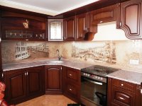Барокко восточная фрезерованный мдф кухня Germes, ДСП 1м Вариант 703