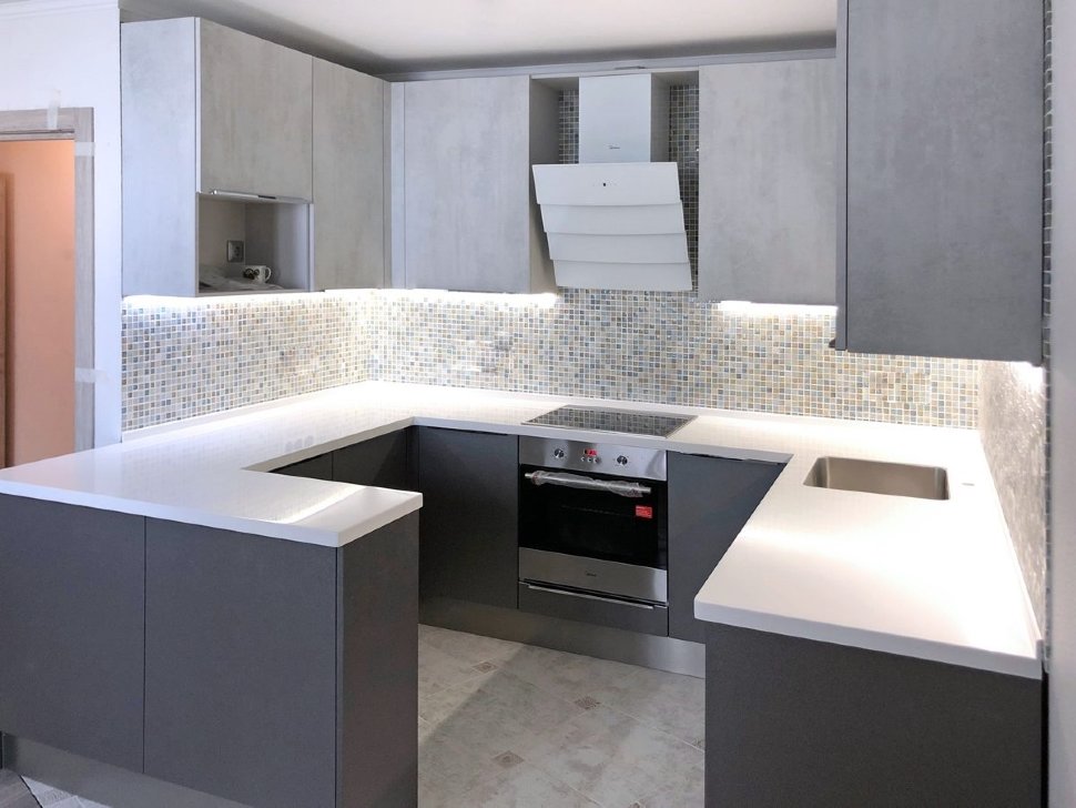 Лофт итальянская пластик кухня Germes, ДСП 1м Вариант 541 Лофт итальянская пластик кухня Germes, ДСП 1м Вариант 541