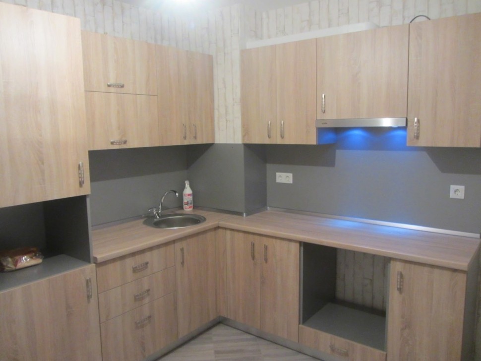 Рококо итальянская пластик кухня Deluxe, ДСП 1м Вариант 1762