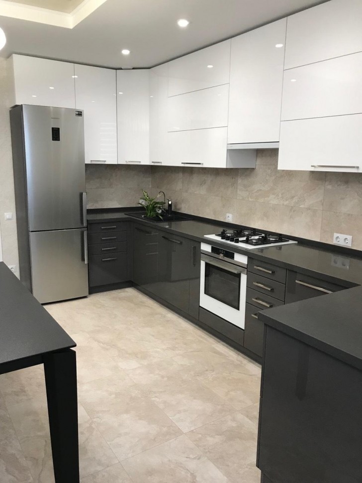 Зелёная кухня 3 метра угловая Germes ДСП, МДФ 1 метр Вариант 2352