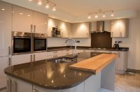 Барокко восточная пластиковая кухня Germes, ДСП 1м Вариант 406