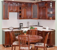 Прованс итальянская фрезерованный мдф кухня Deluxe, ДСП 1м Вариант 1953