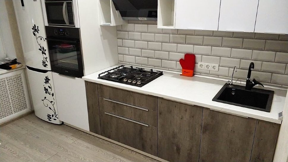 Барокко восточная пластиковая кухня Germes, ДСП 1м Вариант 402