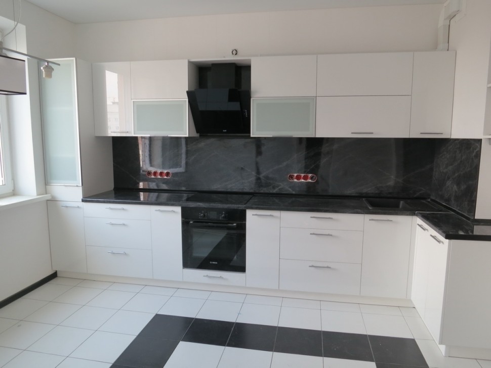 Барокко восточная пластиковая кухня Deluxe, ДСП 1м Вариант 1510