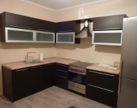 Модерн восточная пластиковая кухня Germes, ДСП 1м Вариант 588