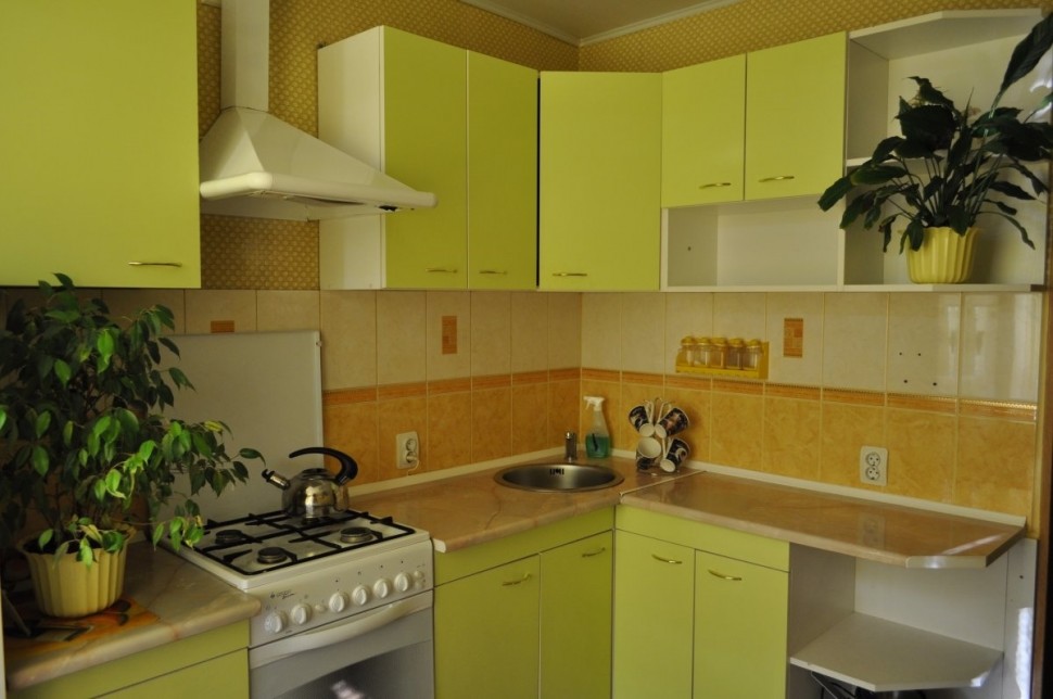 Минимализм европейская пластик кухня Deluxe, ДСП 1м Вариант 1665