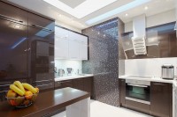 Барокко немецкая пластик кухня Deluxe, ДСП 1м Вариант 1524