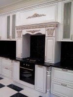 Барокко американская кухня из натурального дерева Germes, ДСП 1м Вариант 7