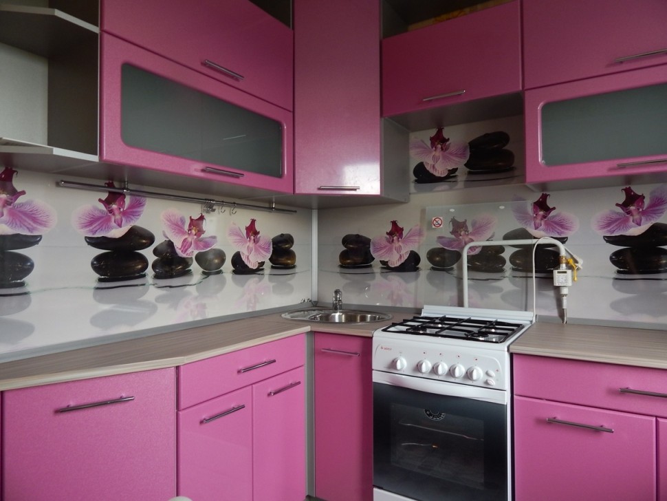 Хай-тек восточная кухня краска Deluxe, ДСП 1м Вариант 1480