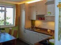 Классическая европейская пластик кухня Deluxe, ДСП 1м Вариант 1602