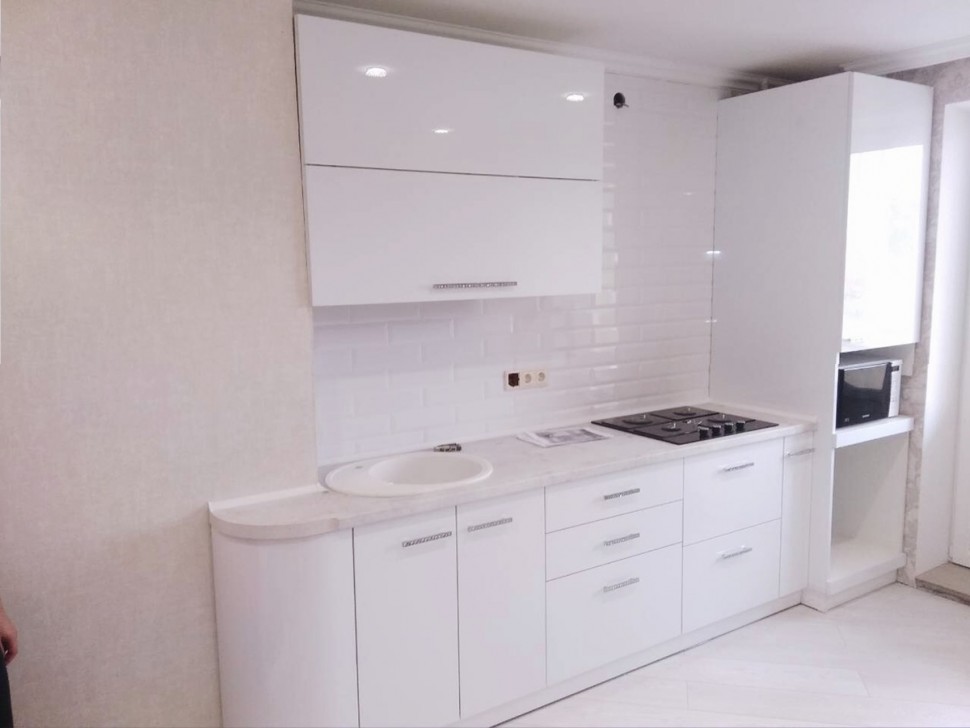 Классическая немецкая пластиковая кухня Deluxe, ДСП 1м Вариант 1620