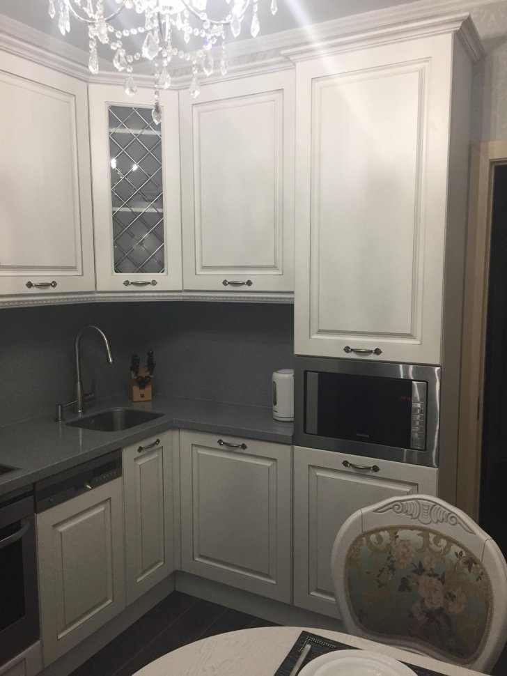 Минимализм итальянская кухня стекло Germes, ДСП 1м Вариант 1045