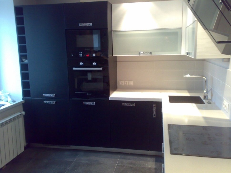 Прованс немецкая стеклянная кухня Germes, ДСП 1м Вариант 842