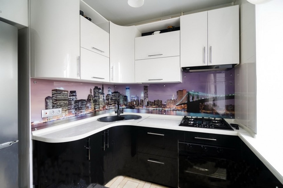 Классическая немецкая крашенная кухня Deluxe, ДСП 1м Вариант 1313