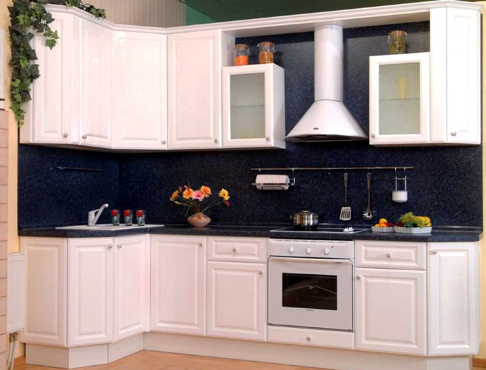 Кантри немецкая кухня стекло Germes, ДСП 1м Вариант 993