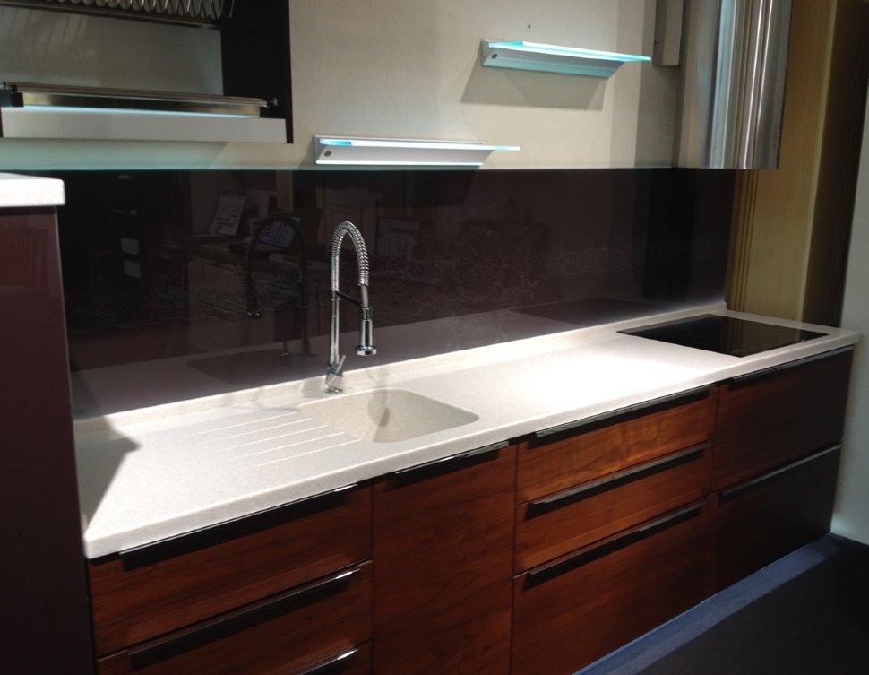 Лофт восточная пластиковая кухня Germes, ДСП 1м Вариант 536