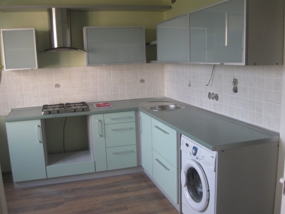 Модерн итальянская пластиковая кухня Deluxe, ДСП 1м Вариант 1709