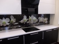 Минимализм немецкая пластиковая кухня Deluxe, ДСП 1м Вариант 1683