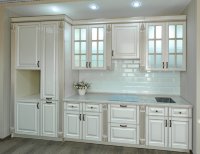 Класcика европейская деревянная кухня Germes, ДСП 1м Вариант 32