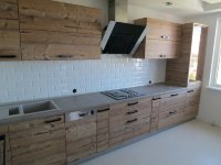 Хай-тек европейская пленочная кухня Germes, ДСП 1м Вариант 961