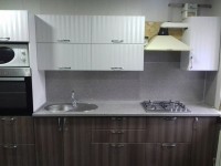 Лофт восточная пластиковая кухня Germes, ДСП 1м Вариант 530