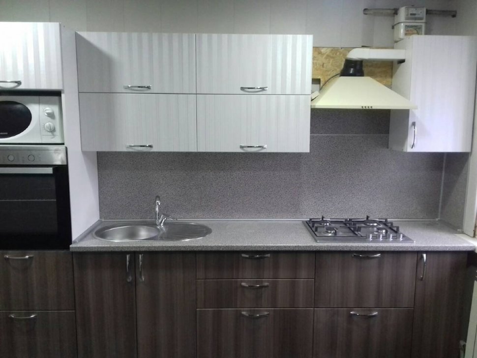 Лофт восточная пластиковая кухня Germes, ДСП 1м Вариант 530