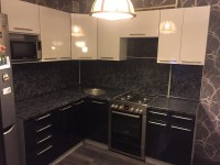 Кантри европейская пластик кухня Germes, ДСП 1м Вариант 443