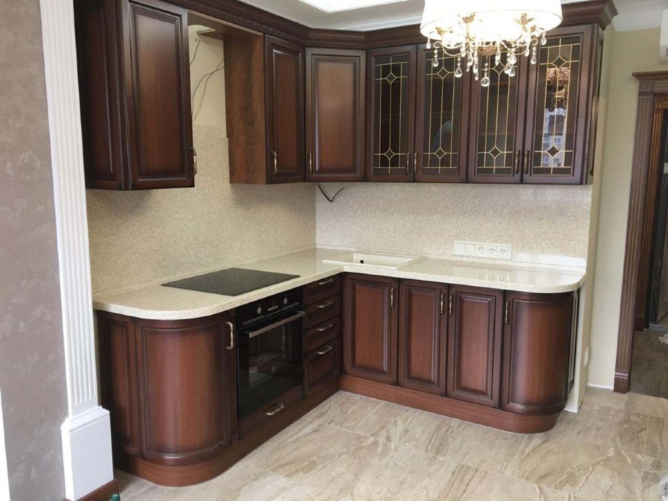 Прованс европейская кухня из натурального дерева Germes, ДСП 1м Вариант 80