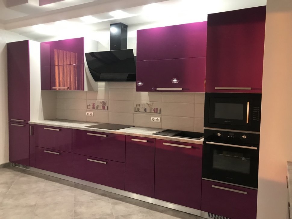 Модерн восточная пленочная кухня Germes, ДСП 1м Вариант 936