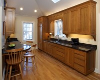 Минимализм немецкая деревянная кухня Deluxe, ДСП 1м Вариант 1166